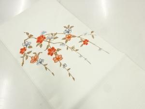 未使用品　絽枝花模様名古屋帯